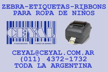 S.C. Arg. codigo de barras para paquetes de envio Impresoras zebra Tlp 2844