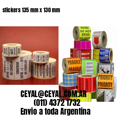 stickers 135 mm x 130 mm	