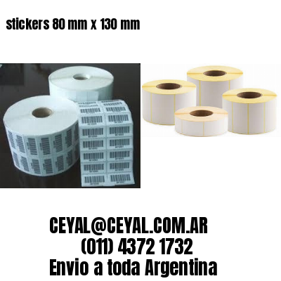 stickers 80 mm x 130 mm	