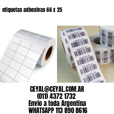 etiquetas adhesivas 66 x 25