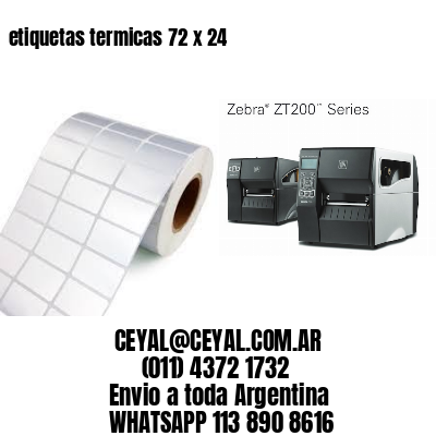 etiquetas termicas 72 x 24