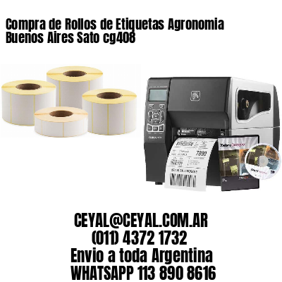 Compra de Rollos de Etiquetas Agronomia Buenos Aires Sato cg408