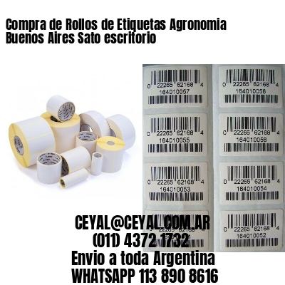 Compra de Rollos de Etiquetas Agronomia Buenos Aires Sato escritorio