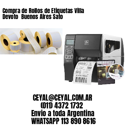 Compra de Rollos de Etiquetas Villa Devoto  Buenos Aires Sato