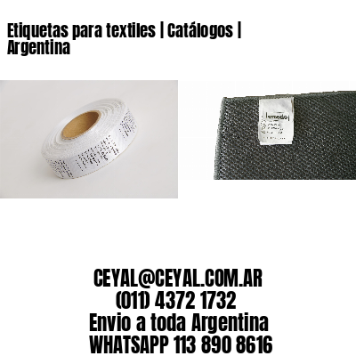 Etiquetas para textiles | Catálogos | Argentina
