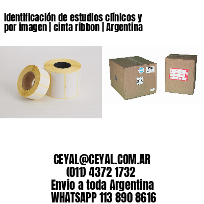 Identificación de estudios clínicos y por imagen | cinta ribbon | Argentina