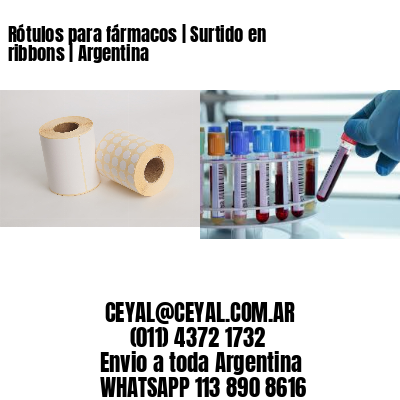 Rótulos para fármacos | Surtido en ribbons | Argentina
