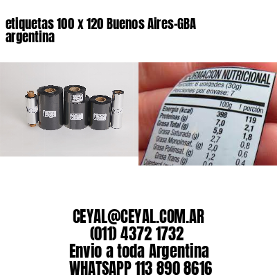 etiquetas 100 x 120 Buenos Aires-GBA argentina