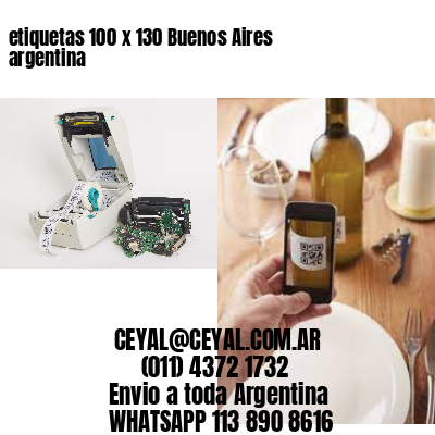 etiquetas 100 x 130 Buenos Aires argentina