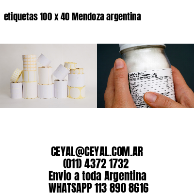 etiquetas 100 x 40 Mendoza argentina