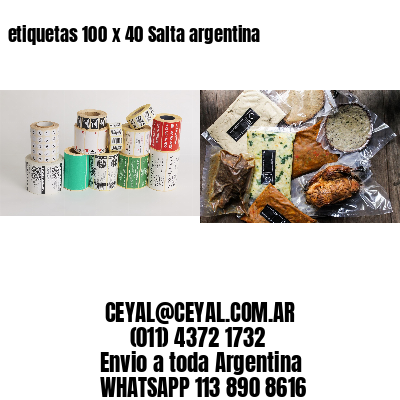 etiquetas 100 x 40 Salta argentina