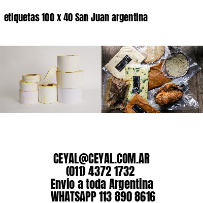 etiquetas 100 x 40 San Juan argentina
