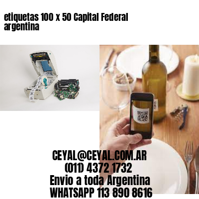etiquetas 100 x 50 Capital Federal argentina