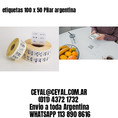 etiquetas 100 x 50 Pilar argentina
