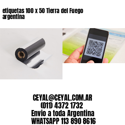 etiquetas 100 x 50 Tierra del Fuego argentina