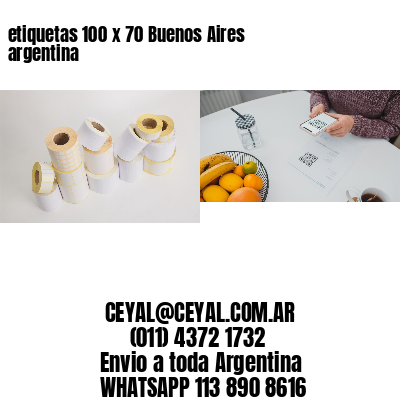 etiquetas 100 x 70 Buenos Aires argentina