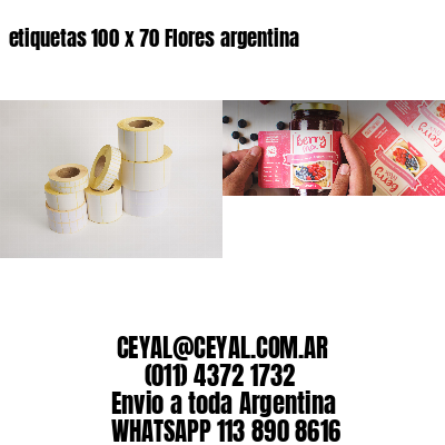 etiquetas 100 x 70 Flores argentina