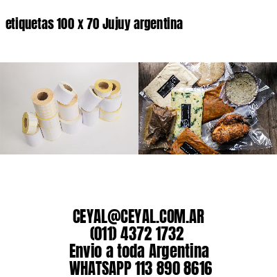 etiquetas 100 x 70 Jujuy argentina