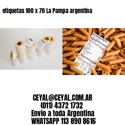etiquetas 100 x 70 La Pampa argentina