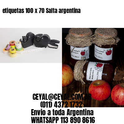etiquetas 100 x 70 Salta argentina