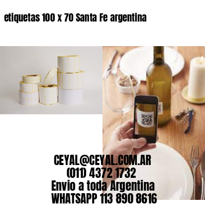 etiquetas 100 x 70 Santa Fe argentina