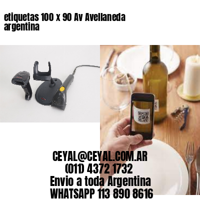 etiquetas 100 x 90 Av Avellaneda argentina