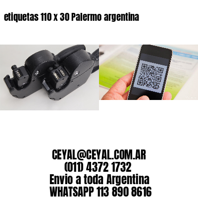 etiquetas 110 x 30 Palermo argentina