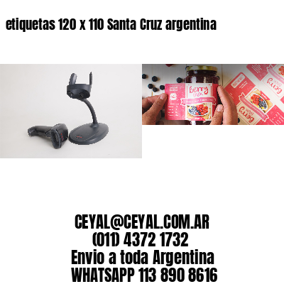 etiquetas 120 x 110 Santa Cruz argentina