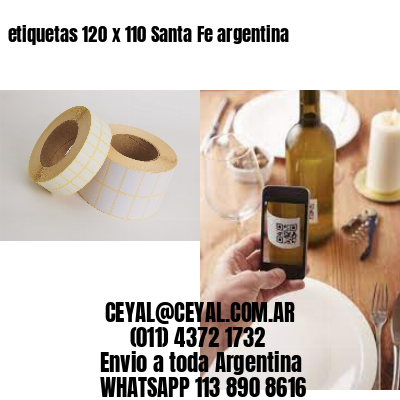 etiquetas 120 x 110 Santa Fe argentina