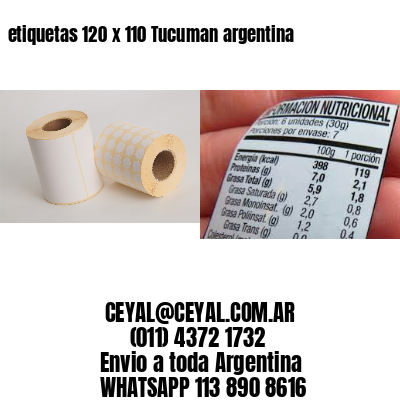 etiquetas 120 x 110 Tucuman argentina
