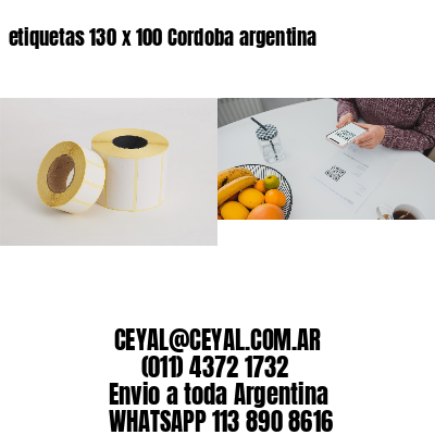 etiquetas 130 x 100 Cordoba argentina