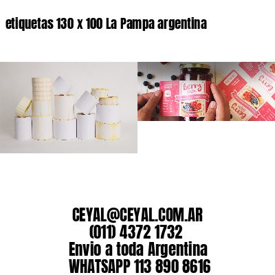 etiquetas 130 x 100 La Pampa argentina