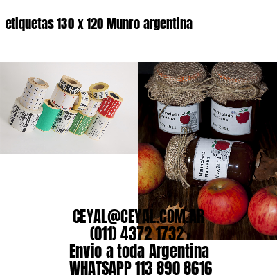 etiquetas 130 x 120 Munro argentina