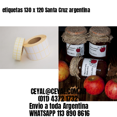 etiquetas 130 x 120 Santa Cruz argentina
