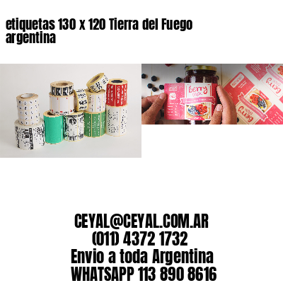 etiquetas 130 x 120 Tierra del Fuego argentina