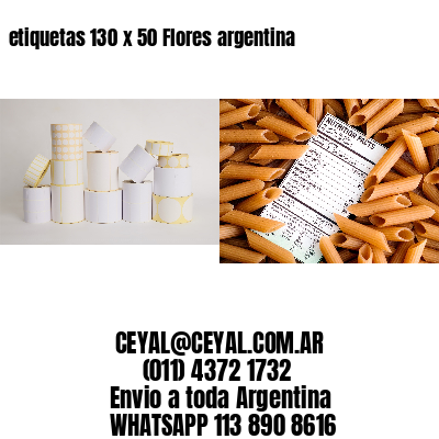 etiquetas 130 x 50 Flores argentina