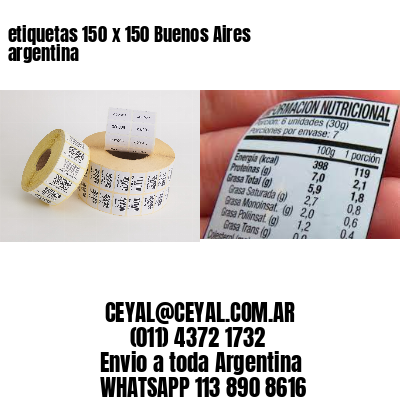 etiquetas 150 x 150 Buenos Aires argentina