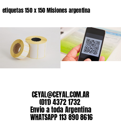 etiquetas 150 x 150 Misiones argentina