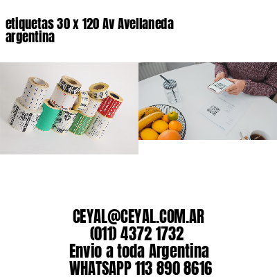etiquetas 30 x 120 Av Avellaneda argentina
