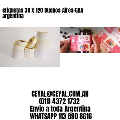 etiquetas 30 x 120 Buenos Aires-GBA argentina