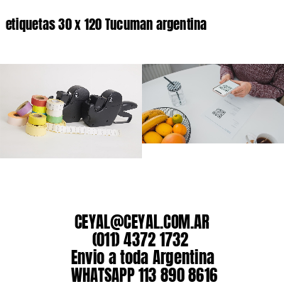 etiquetas 30 x 120 Tucuman argentina