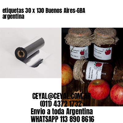 etiquetas 30 x 130 Buenos Aires-GBA argentina