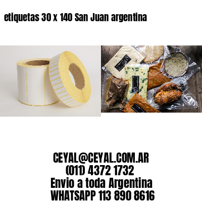 etiquetas 30 x 140 San Juan argentina
