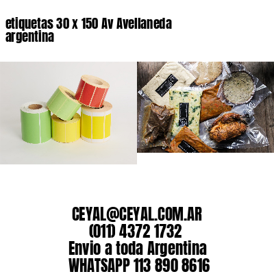 etiquetas 30 x 150 Av Avellaneda argentina