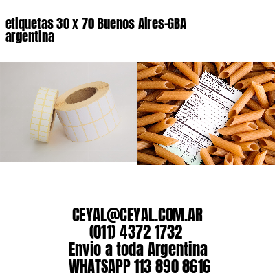 etiquetas 30 x 70 Buenos Aires-GBA argentina