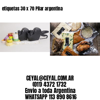 etiquetas 30 x 70 Pilar argentina