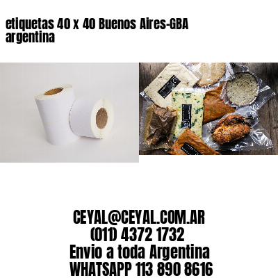 etiquetas 40 x 40 Buenos Aires-GBA argentina