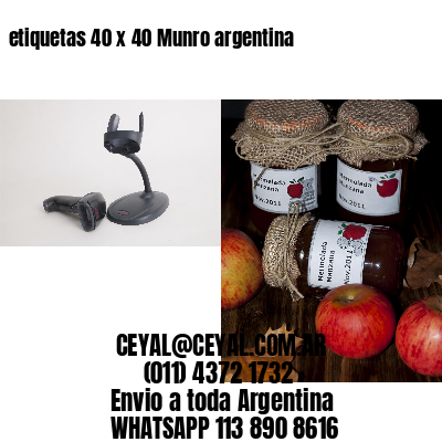 etiquetas 40 x 40 Munro argentina