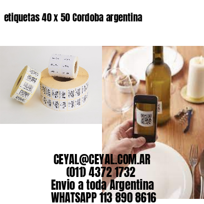 etiquetas 40 x 50 Cordoba argentina