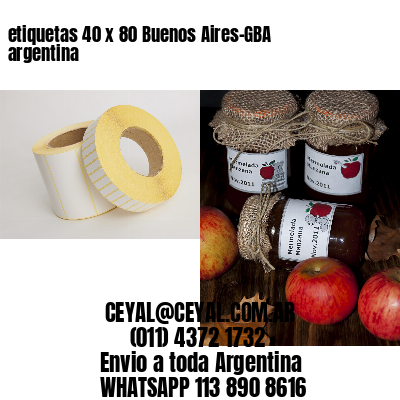 etiquetas 40 x 80 Buenos Aires-GBA argentina